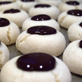 Chocolate Thumbprints Cookies