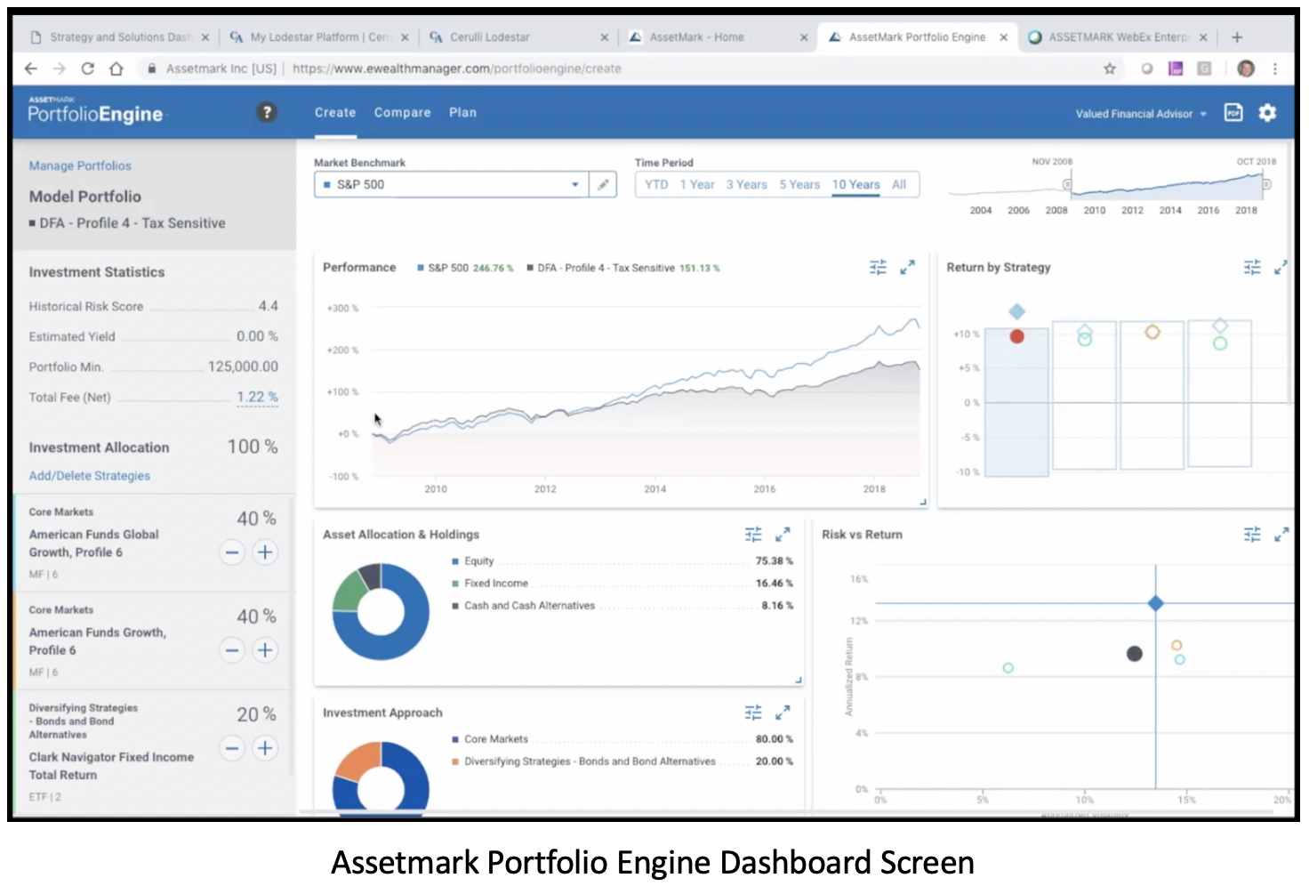 Portfolio Engine Dashboard UI