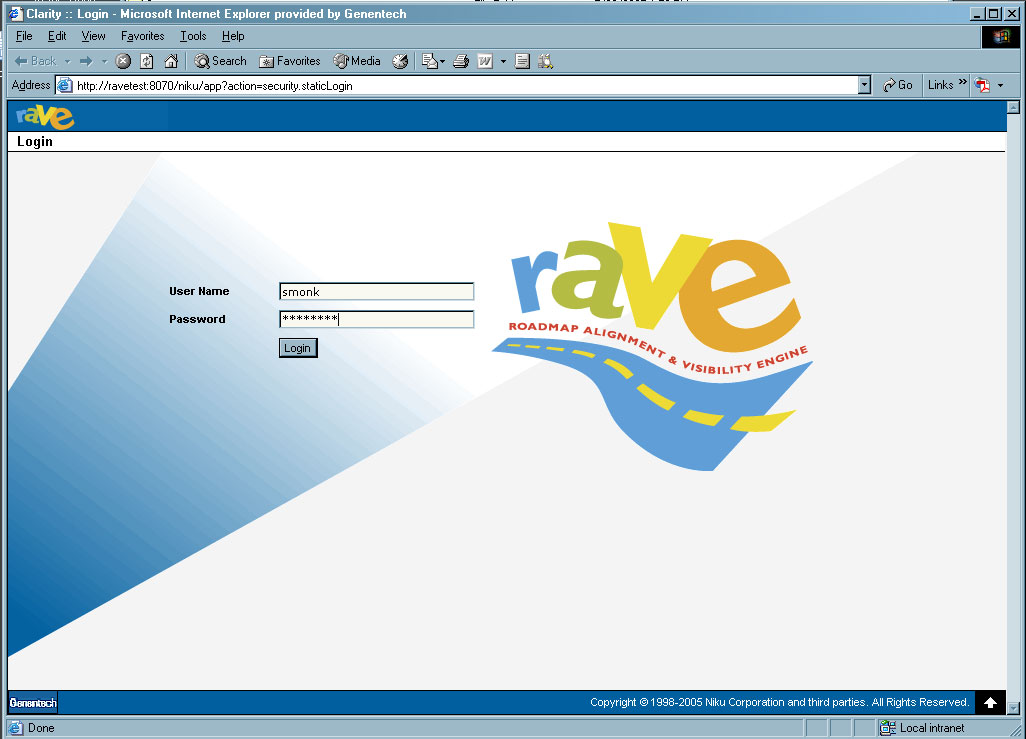 Genentech's RAVE Portal