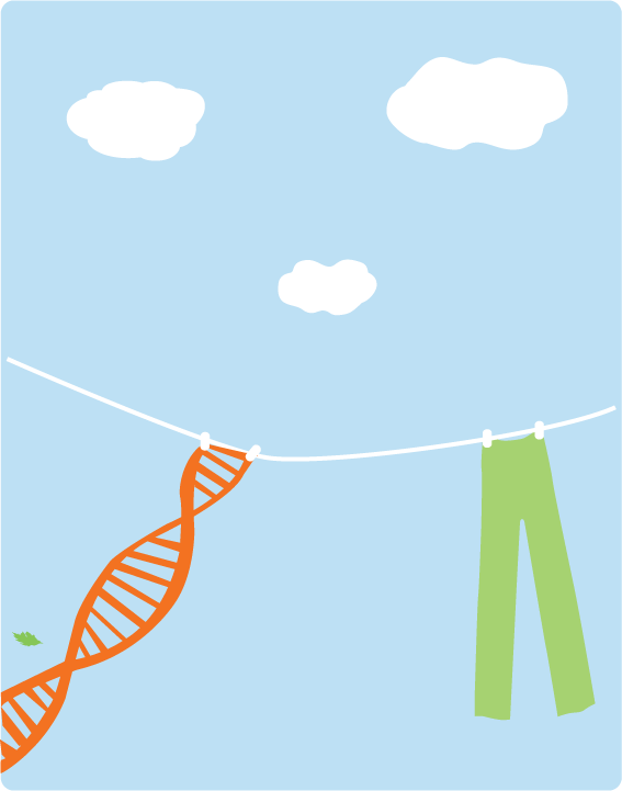 Green Genes Spot illustration